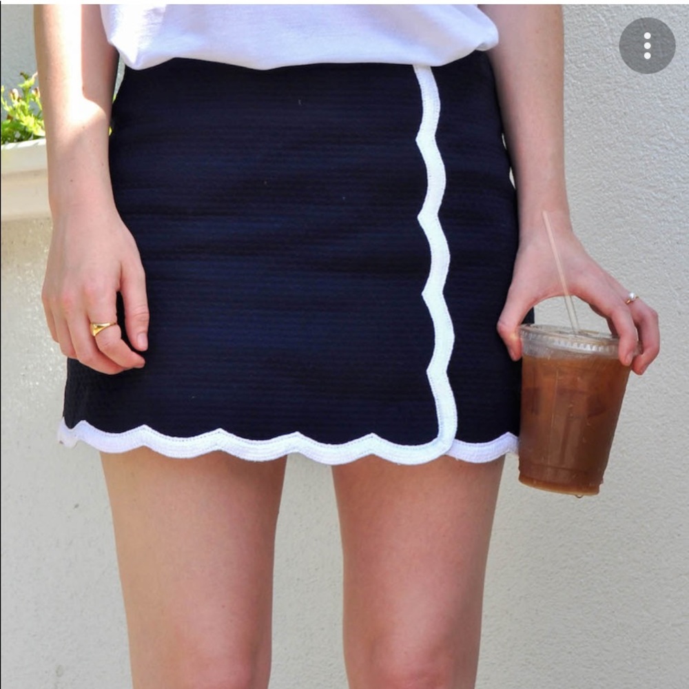 Lilly Pulitzer ‘Michelina’ navy skort with white trim